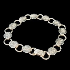 🌼 Sarah Coventry Silver Tone Round Link Bracelet